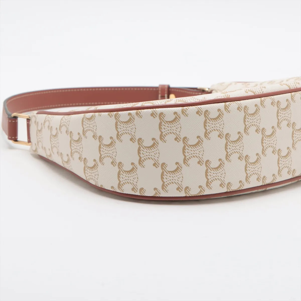 Celine Triomphe Ava Shoulder Bag White