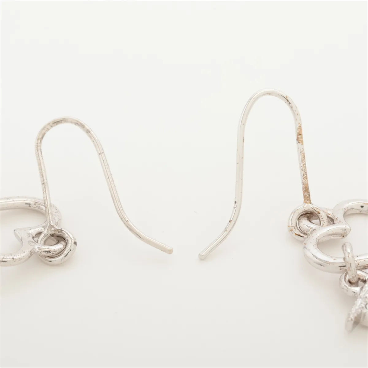 Christian Dior Heart D Logo Dangling Hook Earring