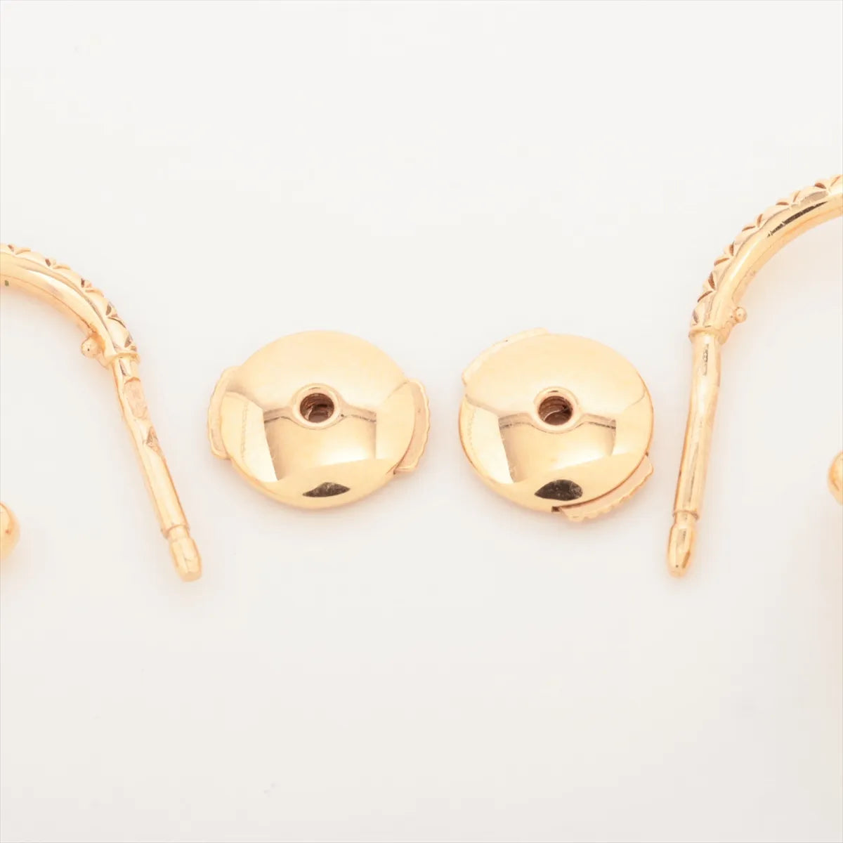 Chanel Camelia Dangling Hoop Earring Gold