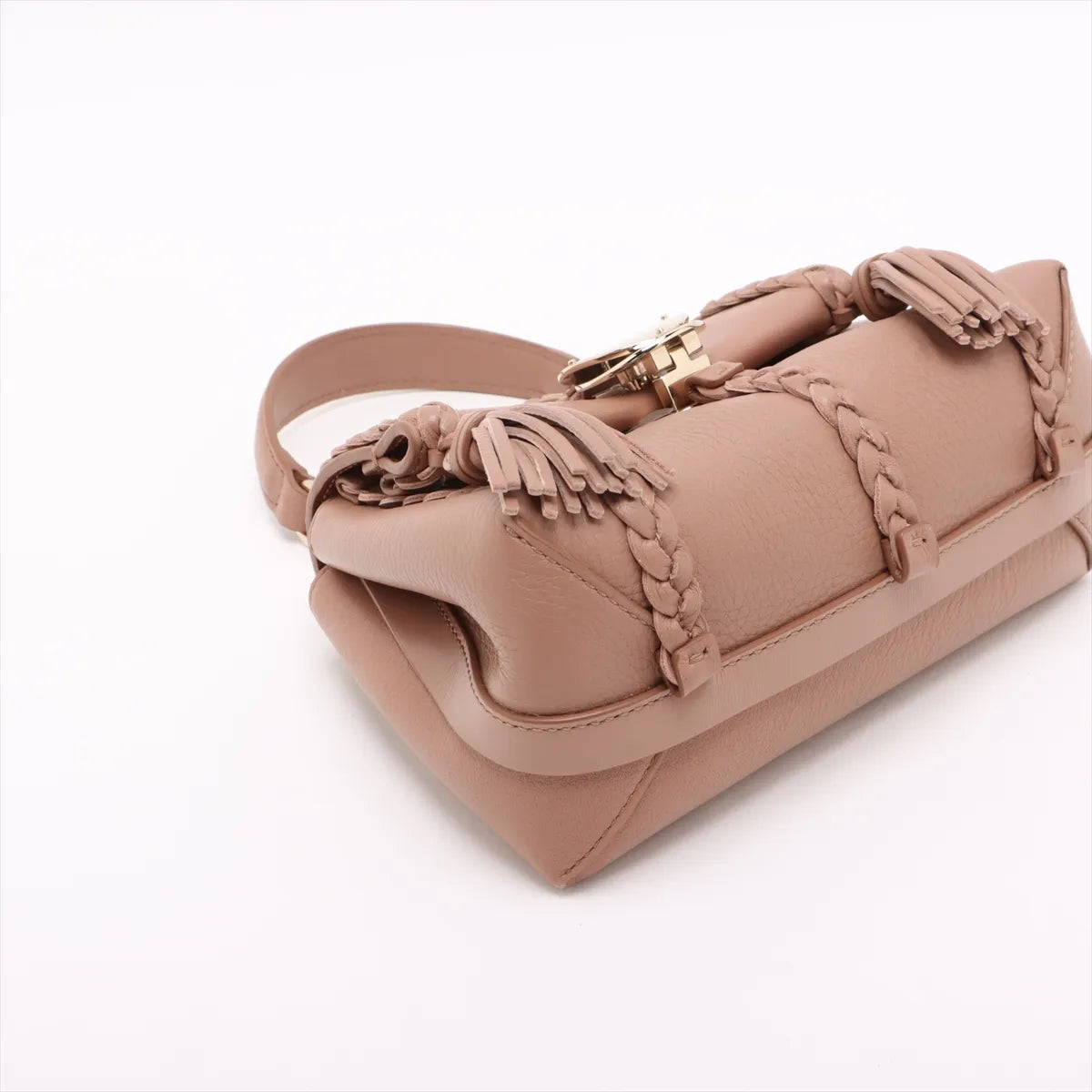 Chloe Penelope Leather Two-Way Shoulder Bag Beige