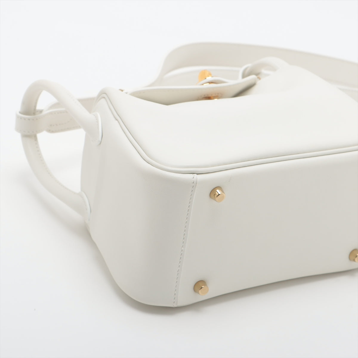 Hermes Lindy Mini 20 Veau Swift Shoulder Bag New White * PREORDER *