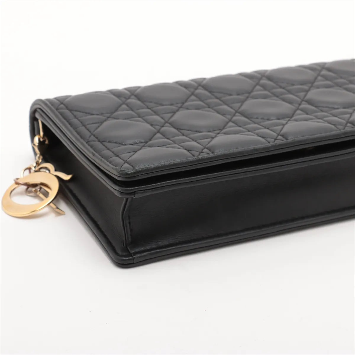 Christian Dior Cannage Leather Chain Shoulder Bag Black *PREORDER*