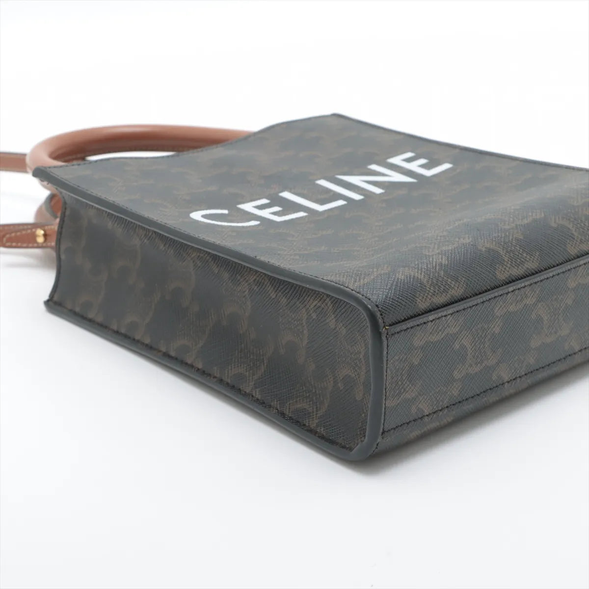Celine Triomphe Mini Vertical Hippopotamus Shoulder Bag Black x Brown * PREORDER *
