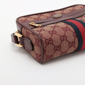 Gucci GG Canvas Ophidia Camera Bag Bordeaux