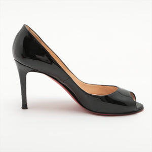 Quality Christian Louboutin Patent Leather Open-toe Pump