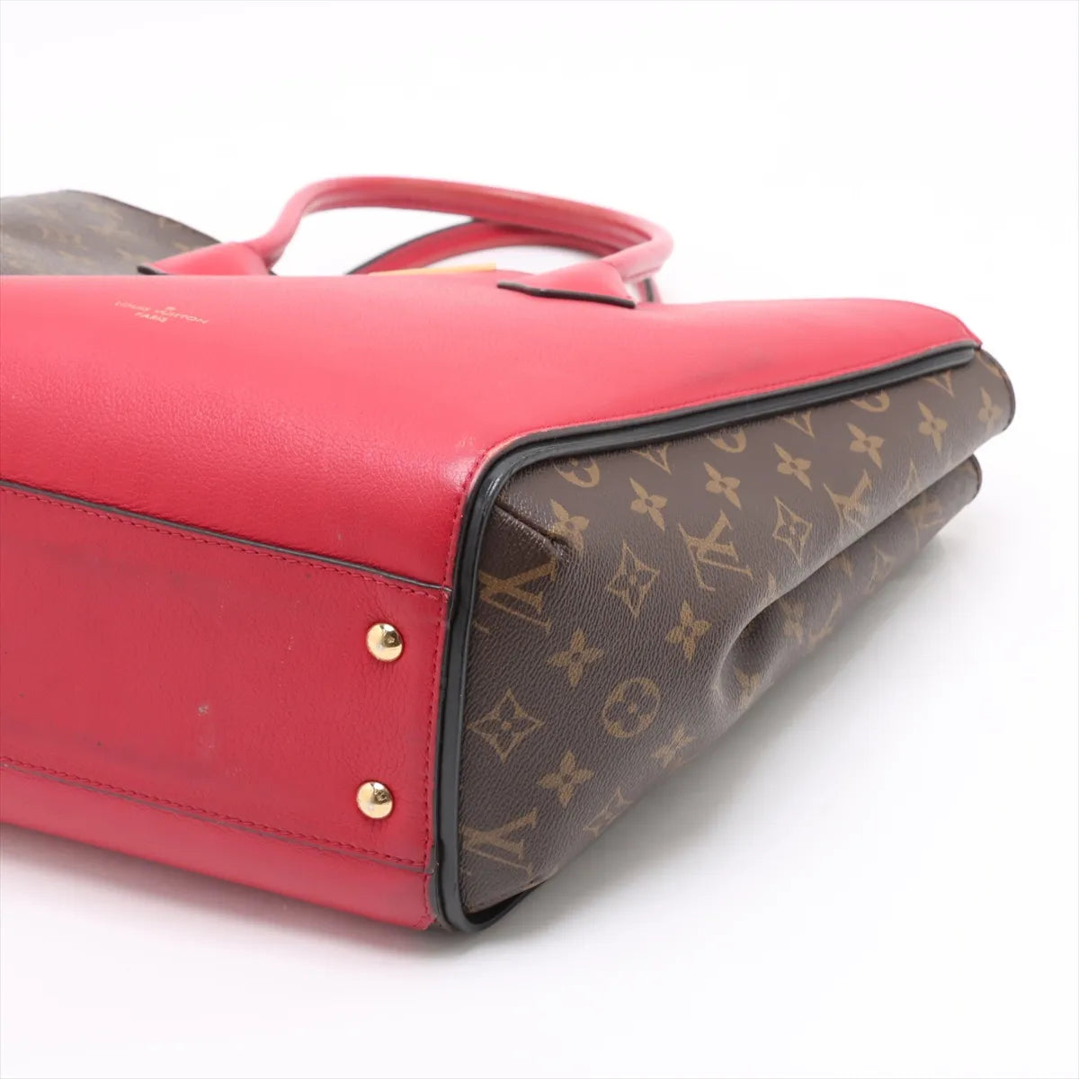 Louis Vuitton Monogram x Leather Kimono PM Brown x Red