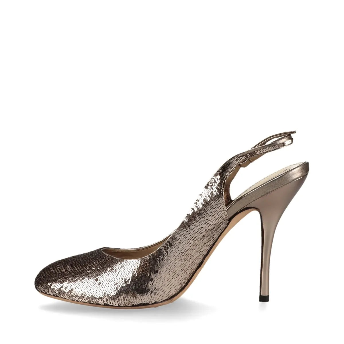 Gucci Sequins Slingback Pumps Silver