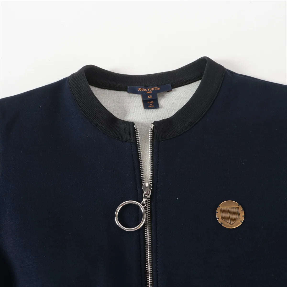 Louis Vuitton Cotton Nylon Dress Navy Blue