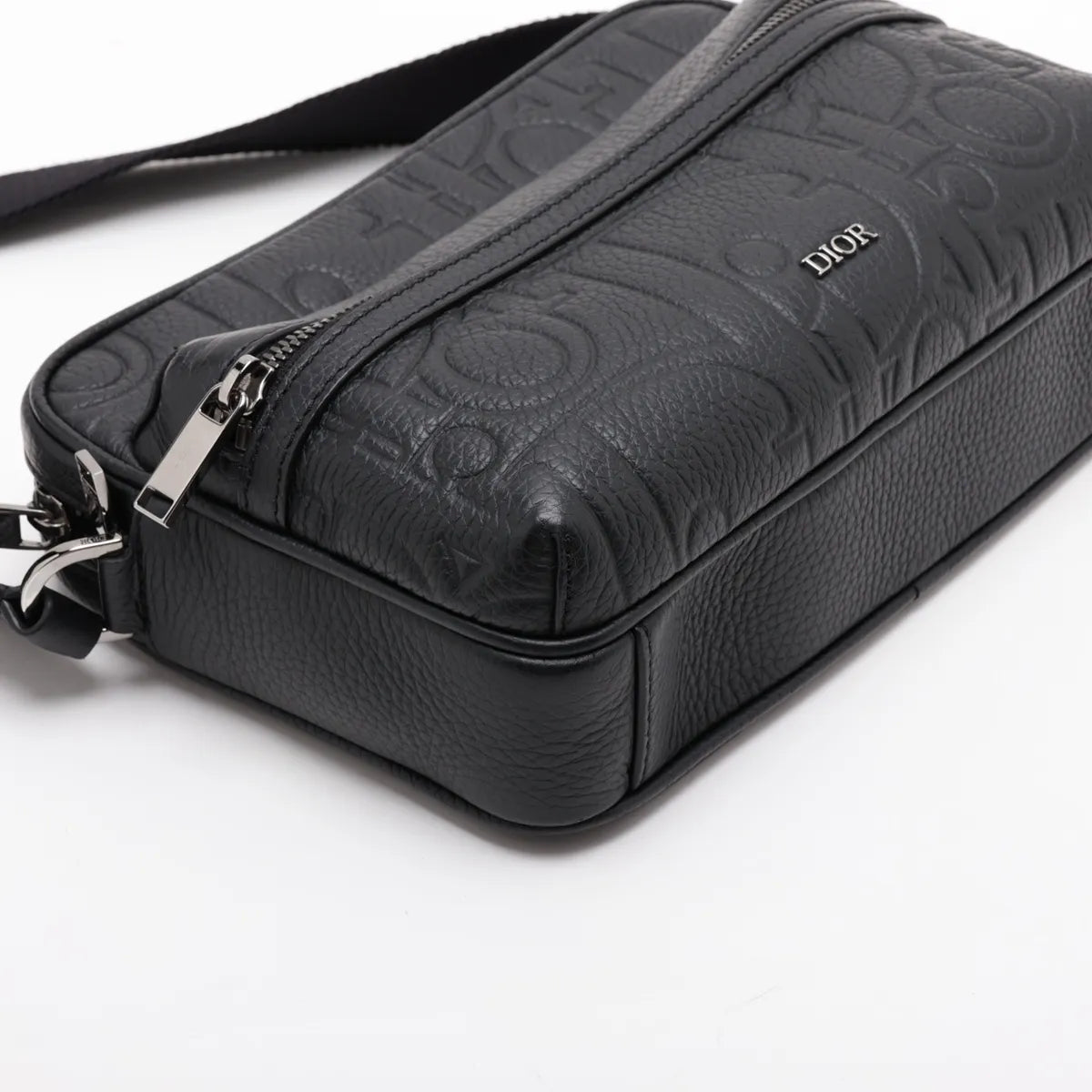 Dior Gravity Rider Zipped Messenger Bag Black