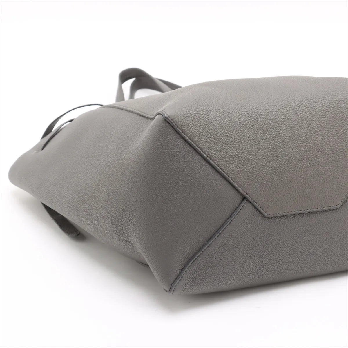 Celine Cabas Phantom Small Leather Tote Bag Gray