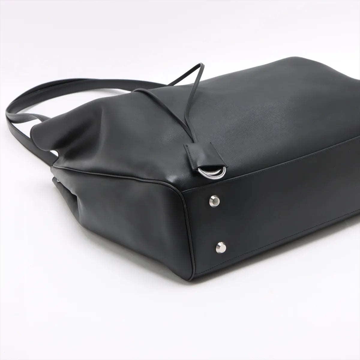 Balenciaga Rodeo Leather Tote Bag Black