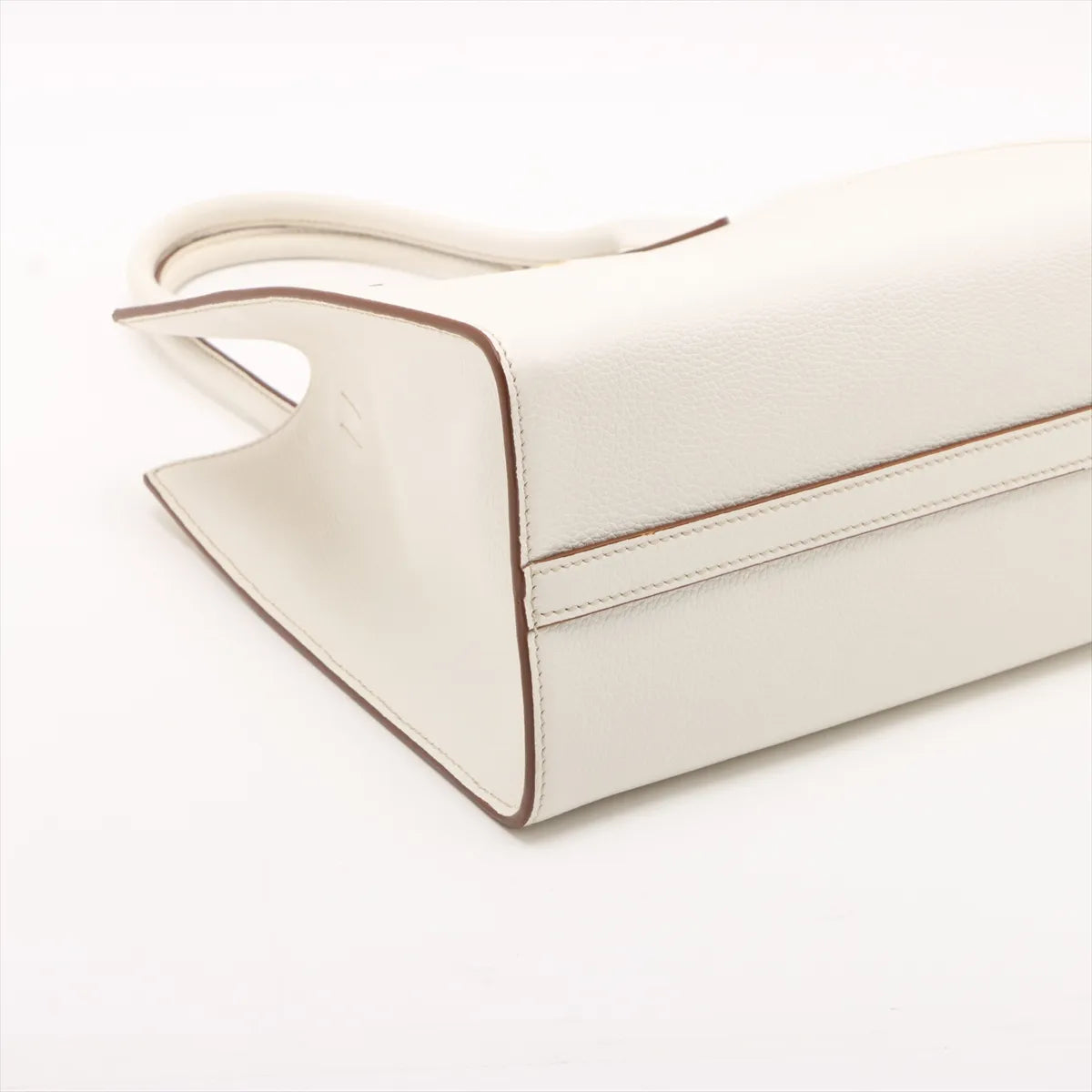 Prada Leather Two-Way Tote Bag White