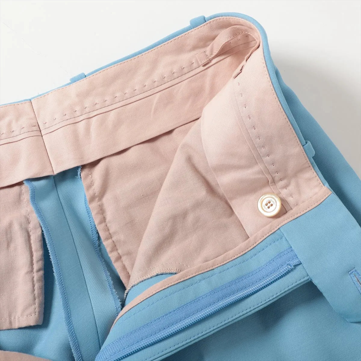 Gucci Interlocking G Wool Slacks Light Blue