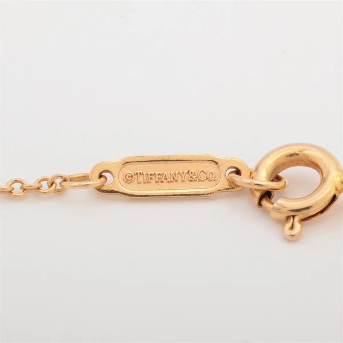 Tiffany & Co. Mini Key Pendant Necklace Pink Gold