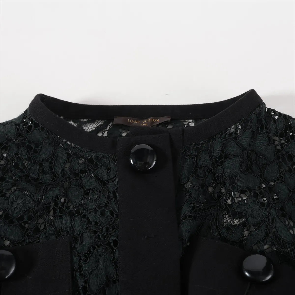 Louis Vuitton Cotton Nylon Lace Jacket Black