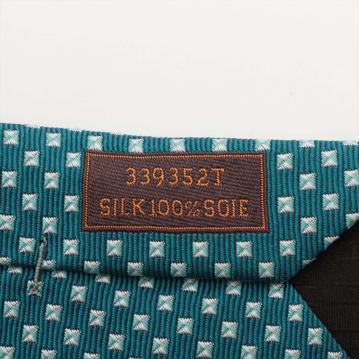 Hermès  H Scintillant Necktie Silk Green