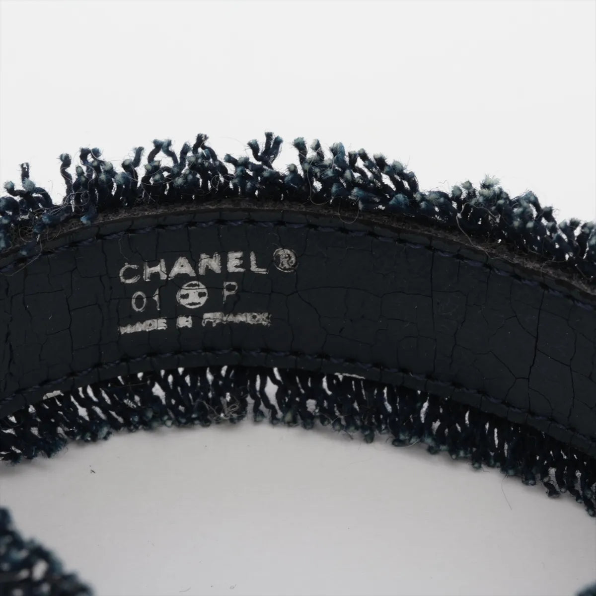 Chanel Logo Denim Bangle