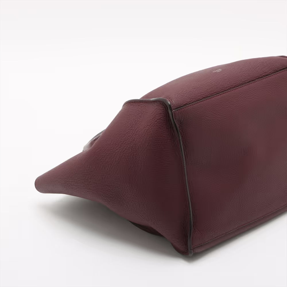 Celine Big Bag Small Leather Two-Way Shoulder Bag Bordeaux