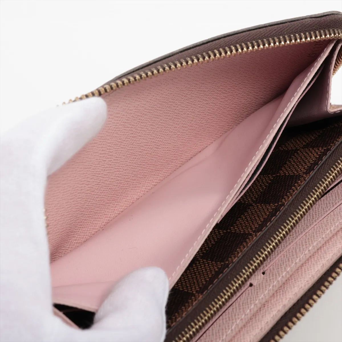 Louis Vuitton Monogram Clemence Zippy Wallet Rose Ballerine