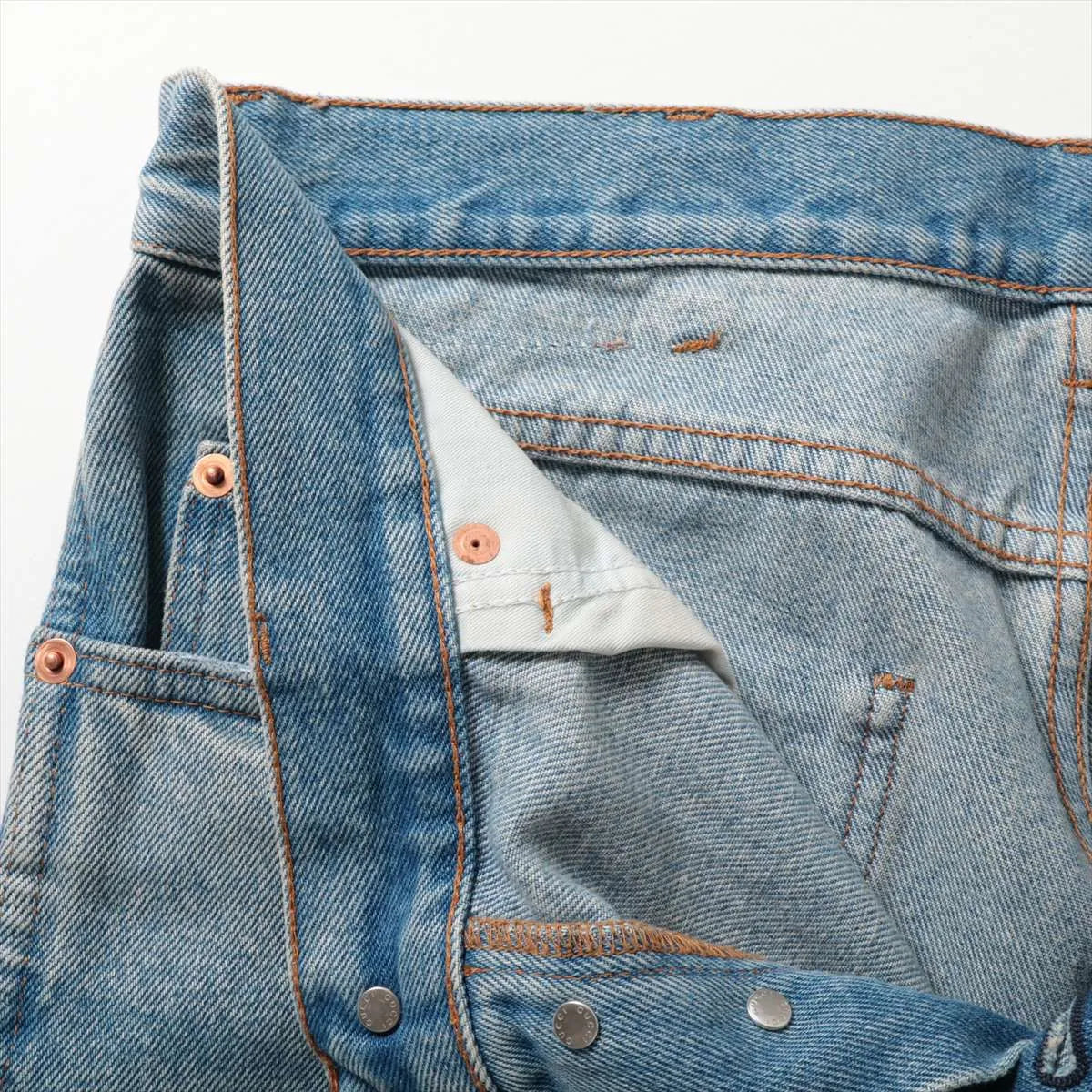 Gucci Sylvie Web Cotton Denim Pant Blue