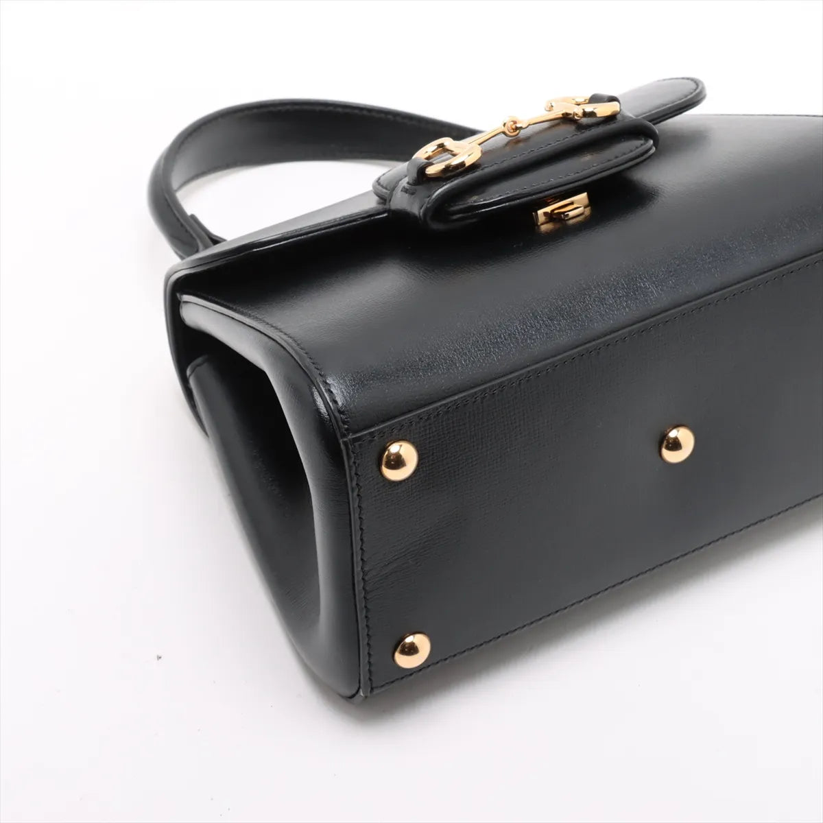 Gucci Horsebit 1955 Leather Handbag Black
