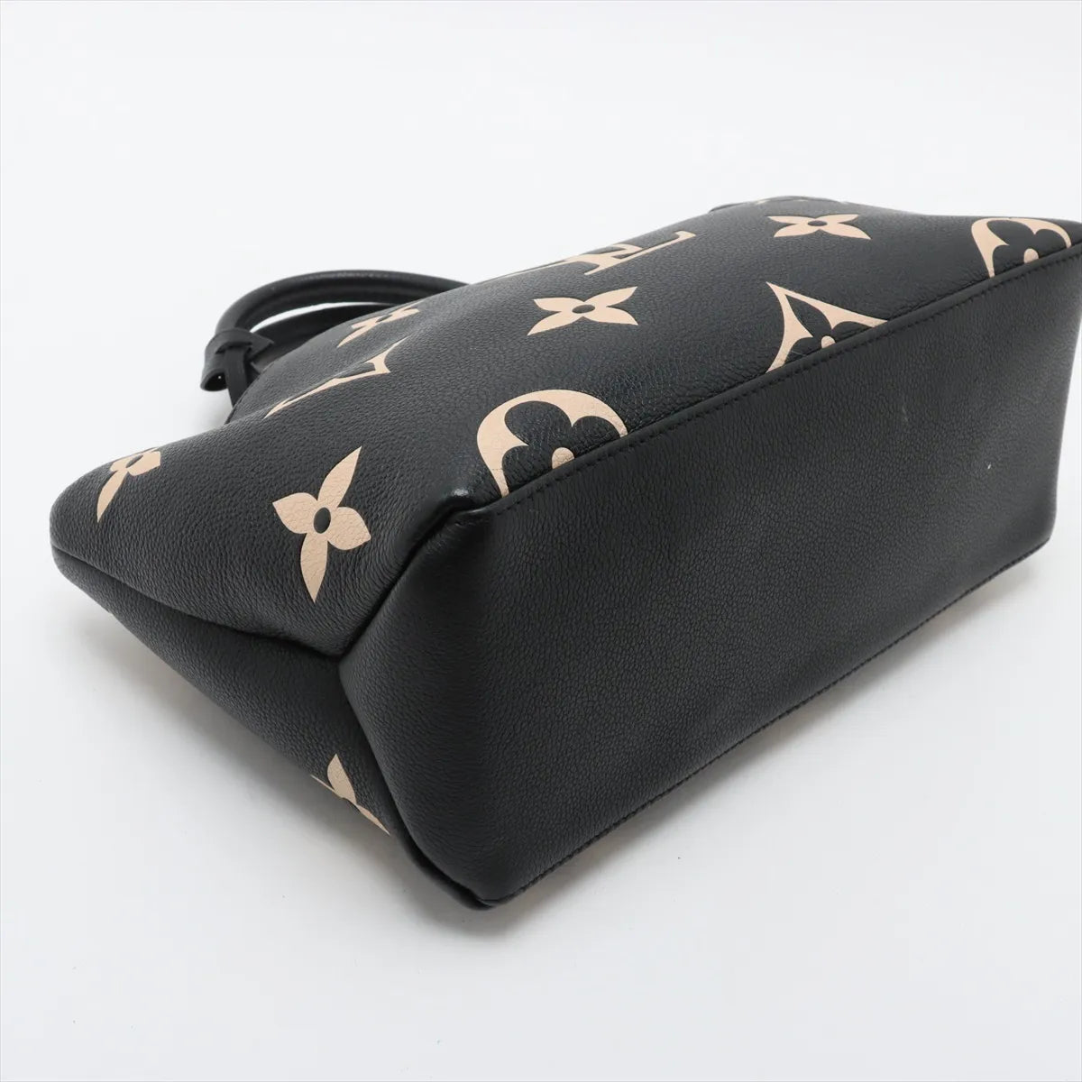 Louis Vuitton Monogram Empreinte Bicolor Petit Palais PM Black x Beige