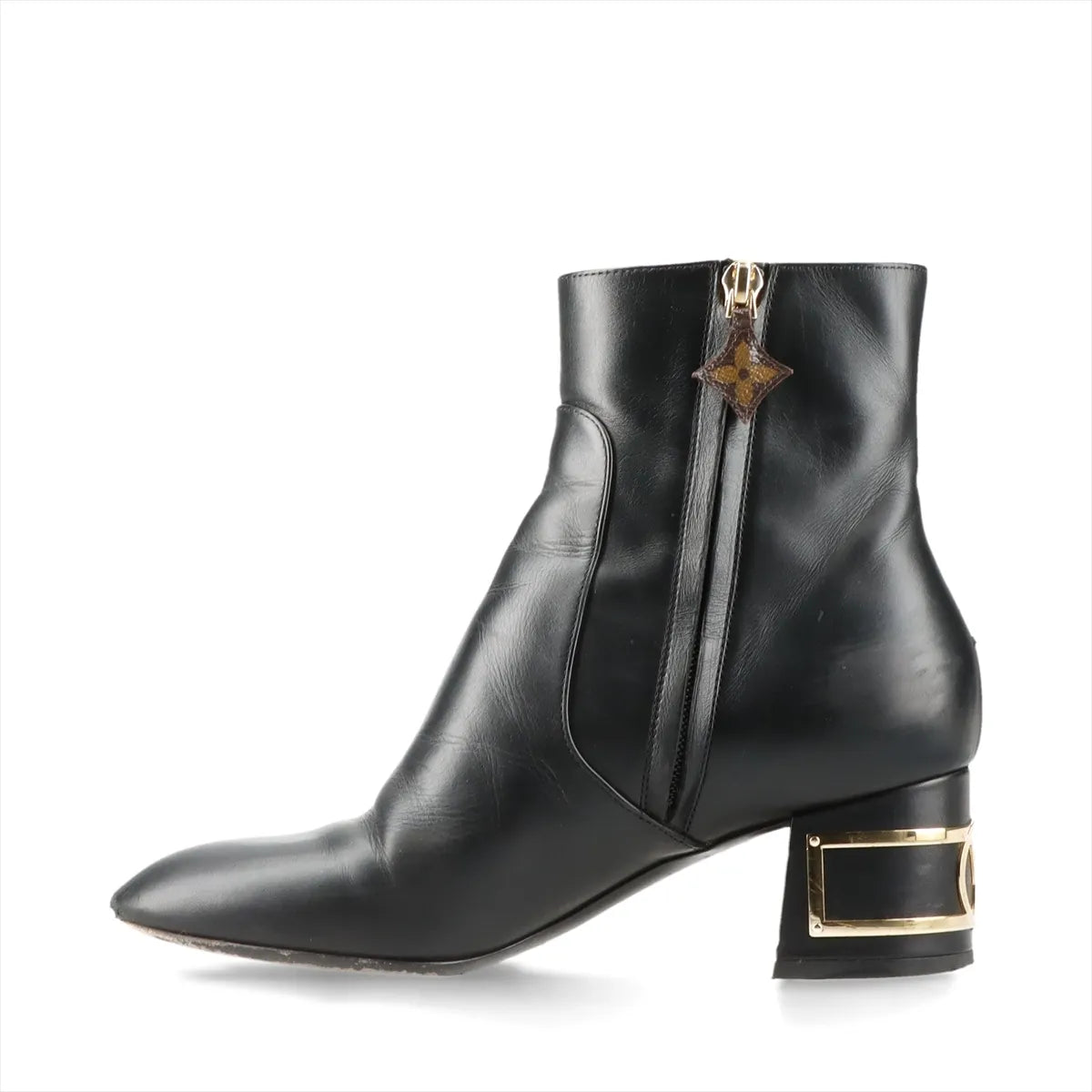 Louis Vuitton Bliss Line Leather Short Boots Black