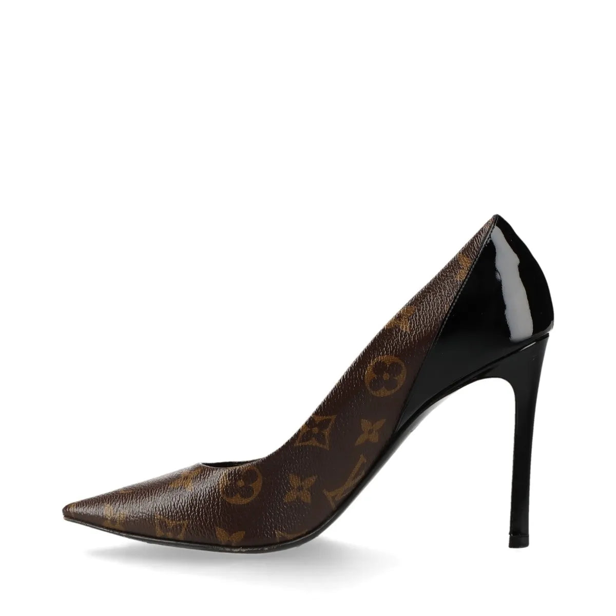 Louis Vuitton Monogram Pump Black × Brown