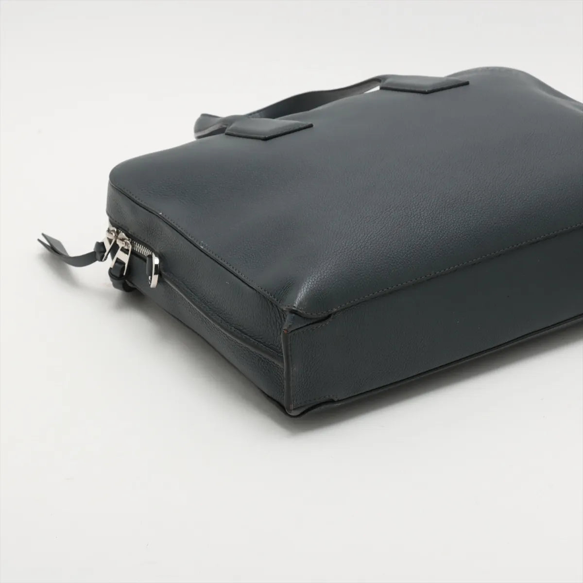 Loewe Goya Leather Two-Way Business Bag Gray