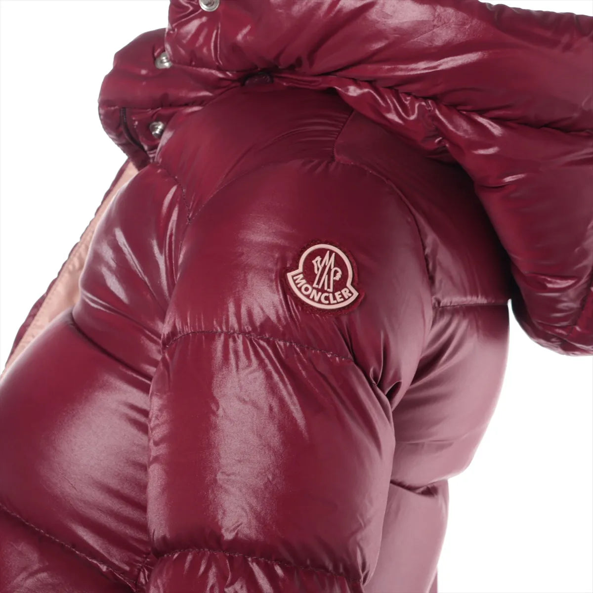 Moncler Childrens Nylon Down Jacket Red