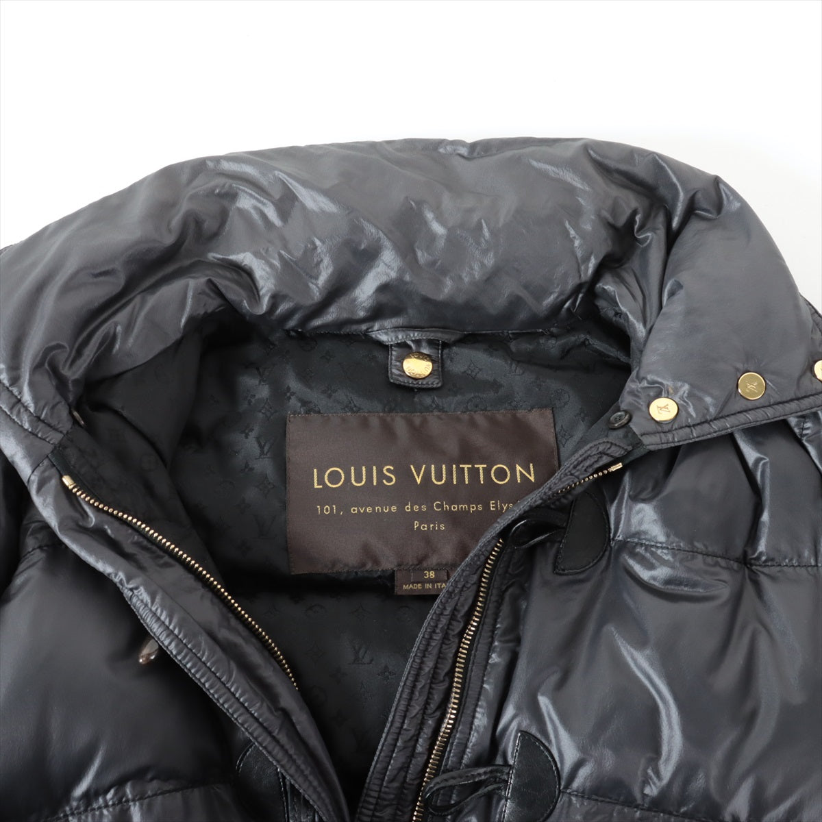 Louis Vuitton Silk x Nylon Padded Bomber Jacket Grey