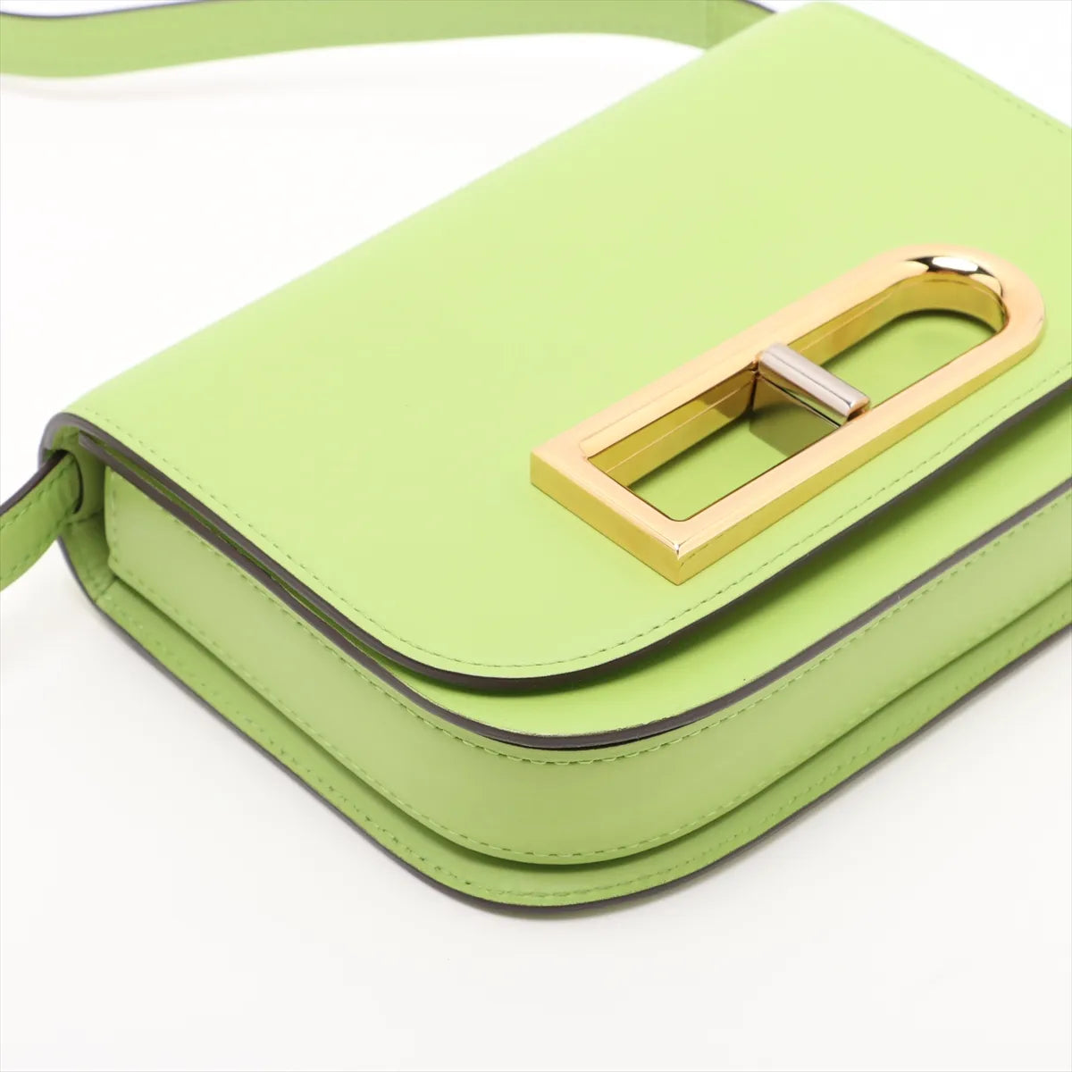 Delvaux Lingot Small Leather Shoulder Bag Green
