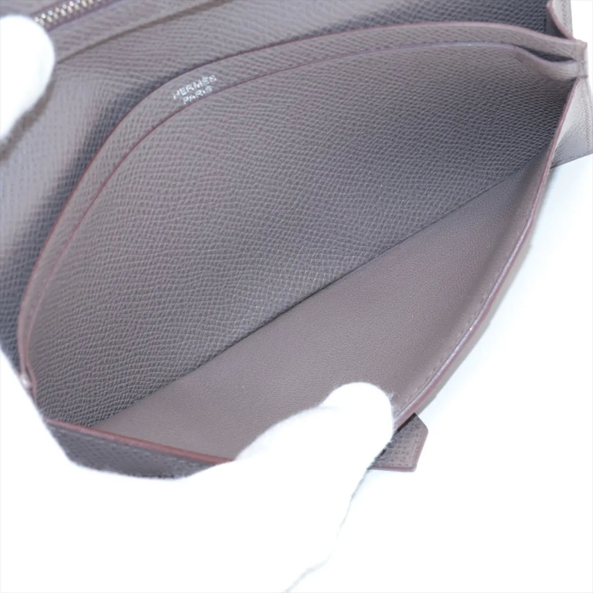 Hermes Bearn Soufflet Veau Epsom Long Wallet Etoupe
