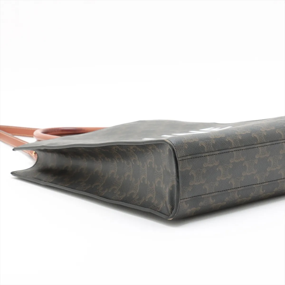 Celine Vertical Cabas Leather Two-Way Mini Tote Bag Brown