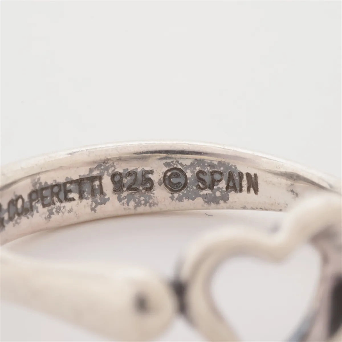 Tiffany & Co. Open Heart Ring Silver