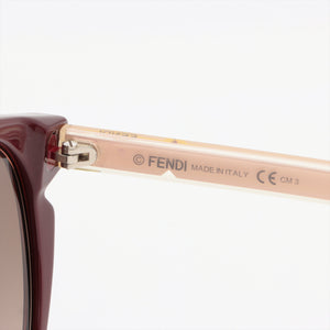 Fendi Sunglass Resin Bordeaux x Pink Frame