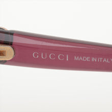 Load image into Gallery viewer, Gucci Heart Interlocking G Square Sunglass Purple