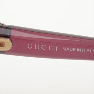 Gucci Heart Interlocking G Square Sunglass Purple