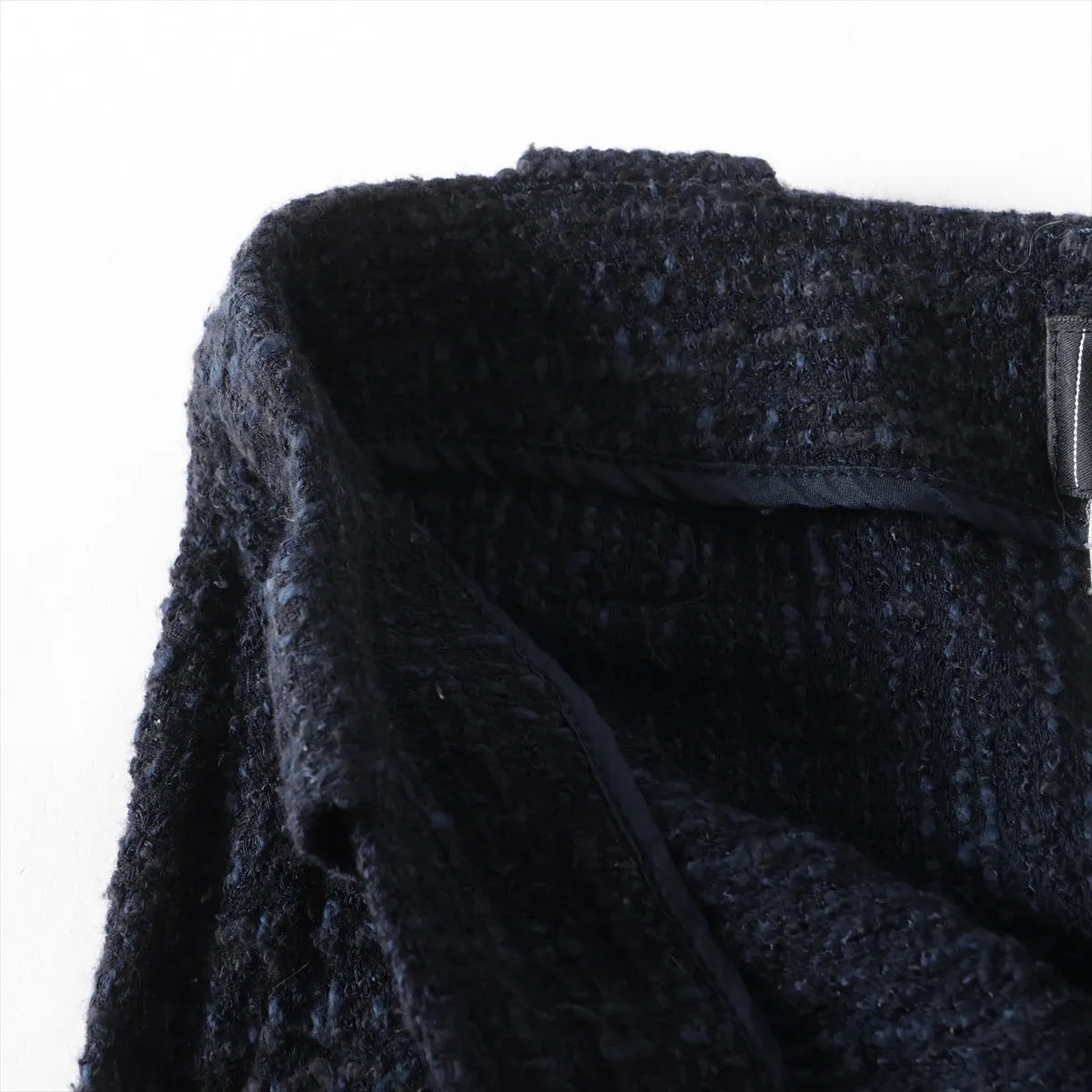 Chanel Cotton Wool Pants Navy Blue