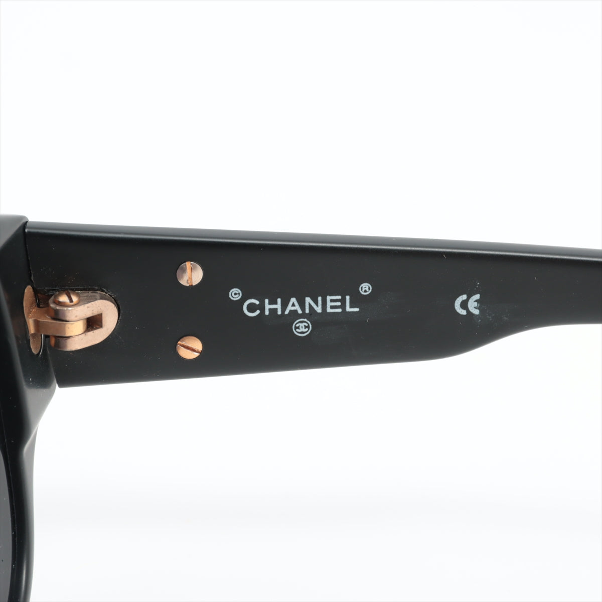 Chanel CC Logo Sunglass Plastic Black