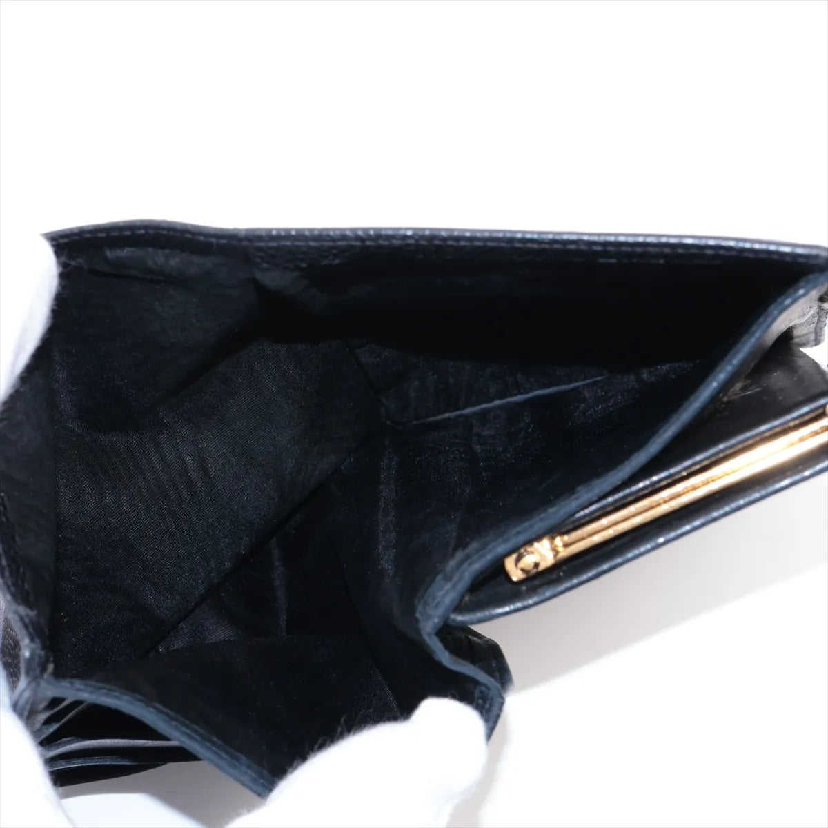 Chanel CC Logo Caviar Skin Long Wallet Black
