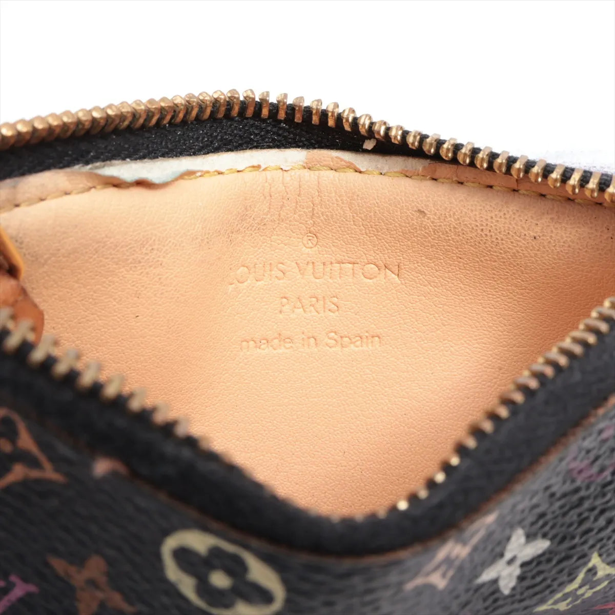 Louis Vuitton Monogram Multicolor Pochette Coin Purse Noir