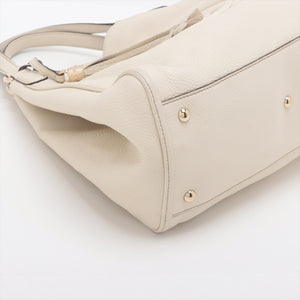 Gucci Soho Leather Shoulder Bag Ivory