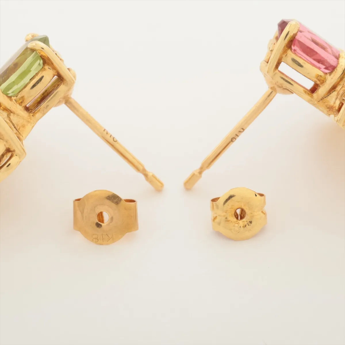 TASAKI Multicolor Stone Diamond Stud Earring