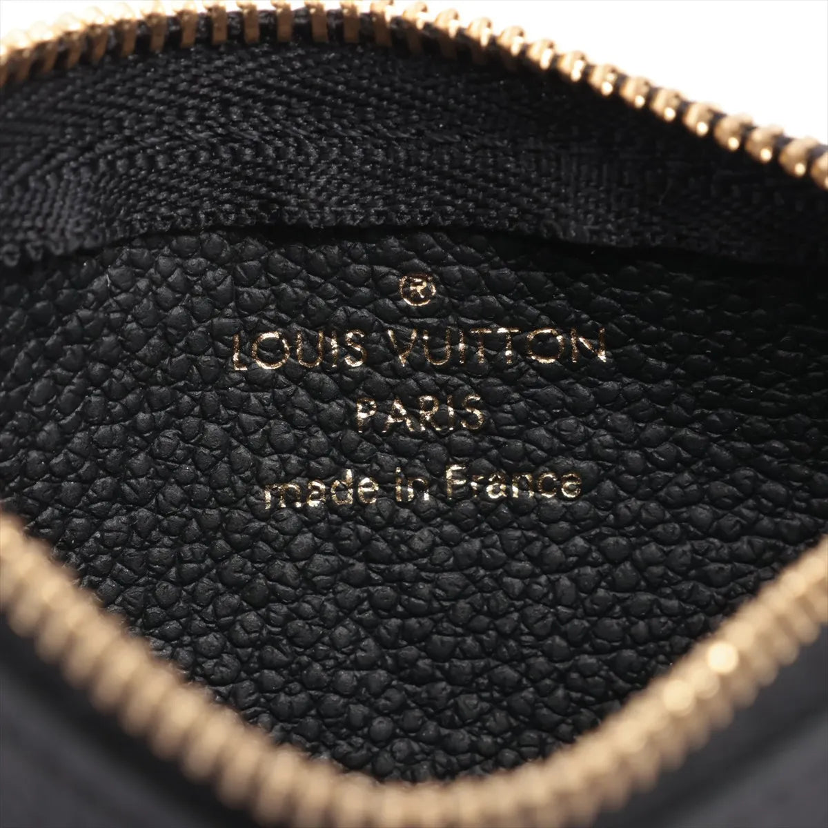 Louis Vuitton Monogram Empreinte Pochette Coin Purse Black