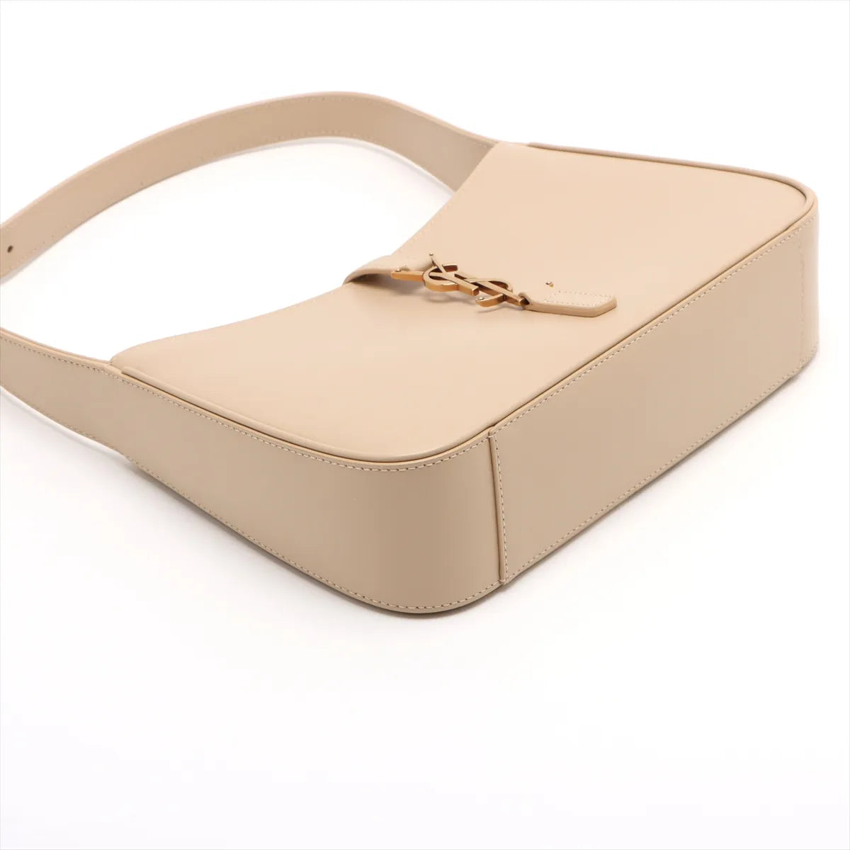 Saint Laurent Paris Le 5 a 7 Cassette Leather Shoulder Bag Beige