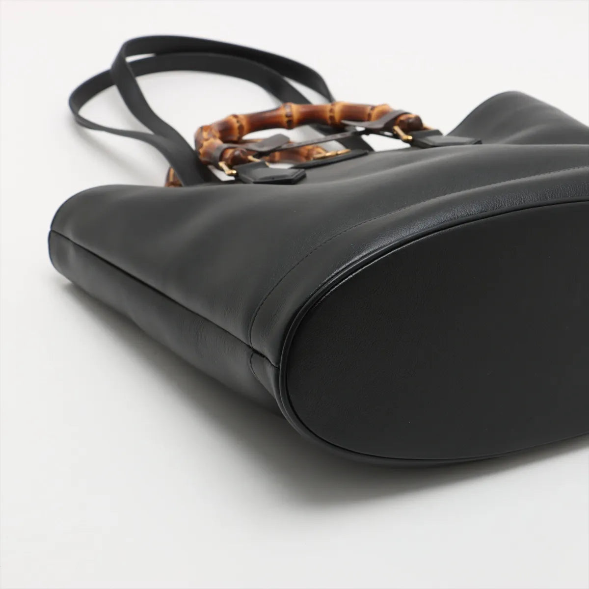 Gucci Bamboo Diana Leather Tote Bag Black