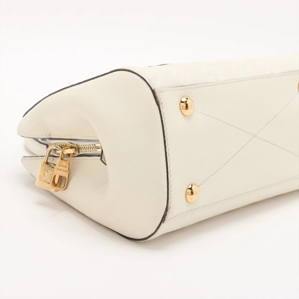 Louis Vuitton Monogram Empreinte Montaigne BB White