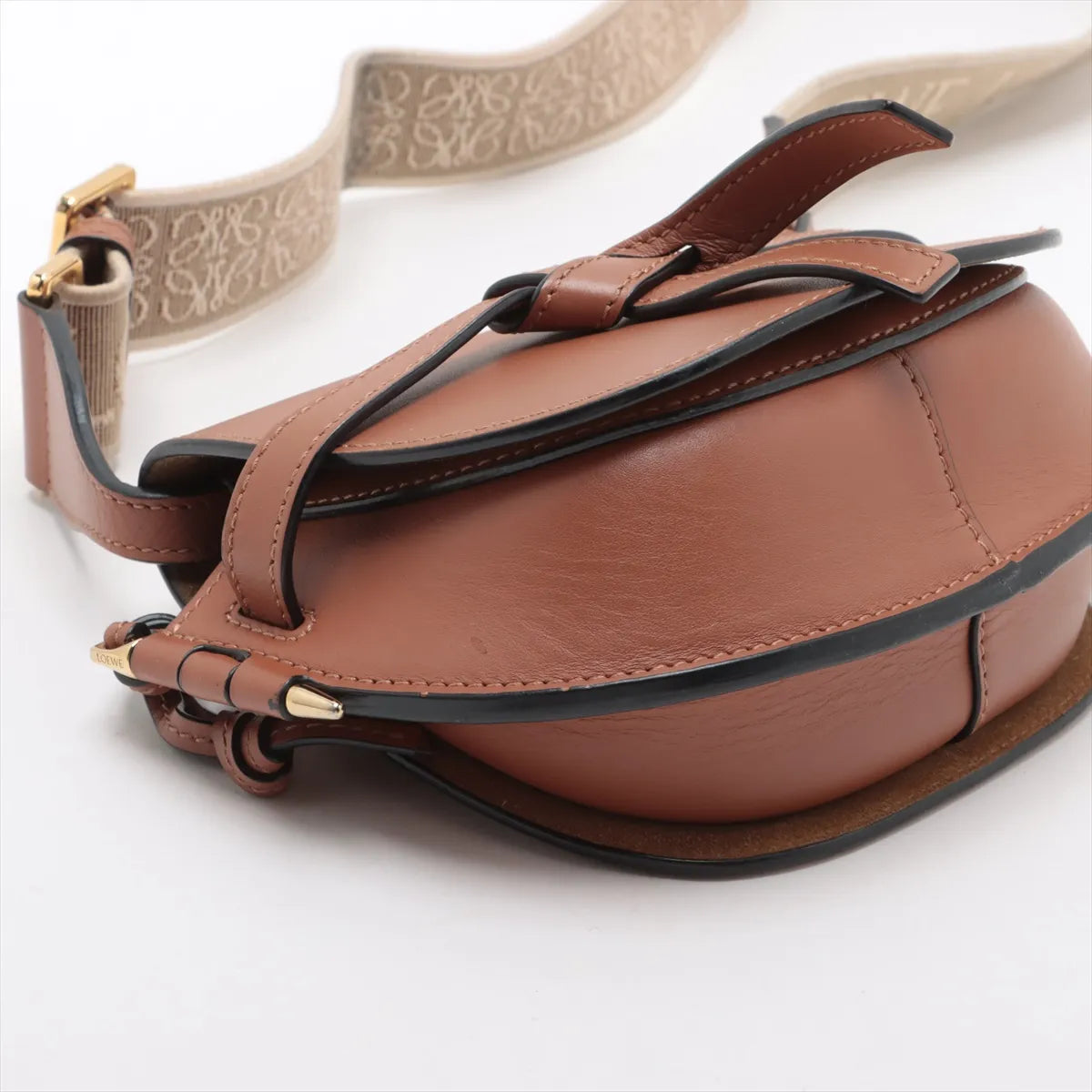 Loewe Mini Gate Dual Shoulder Bag Tan