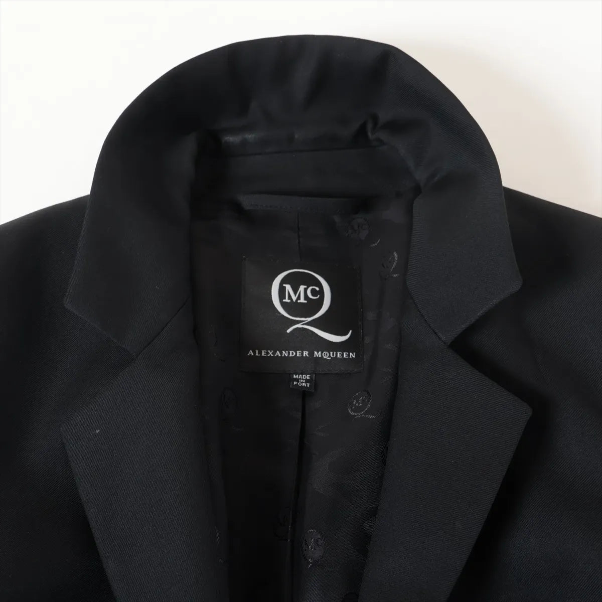 Alexander McQueen Wool Tailored Jacket Black